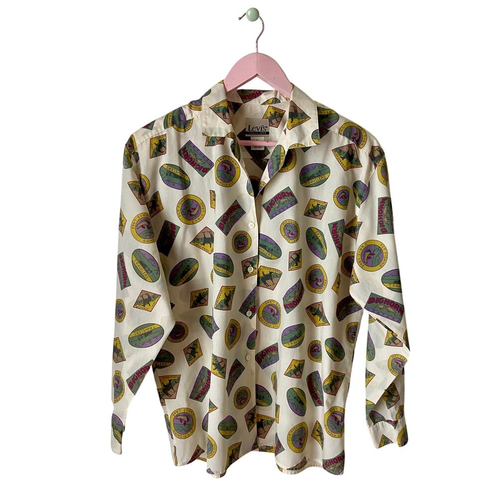 Levi's Travelers Vintage 1990's Button Down Shirt Size Large